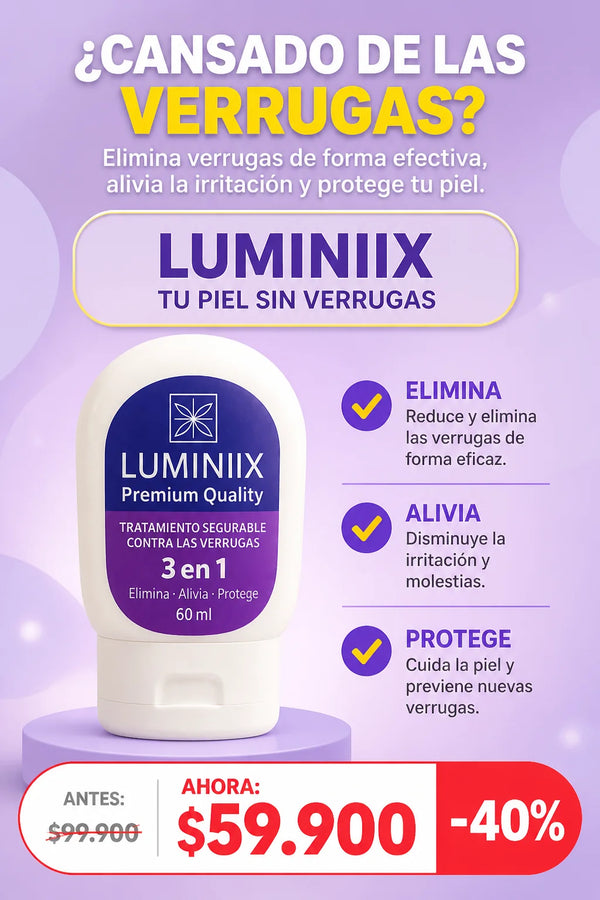 TRATAMIENTO PARA LAS VERRUGAS LUMINIX
