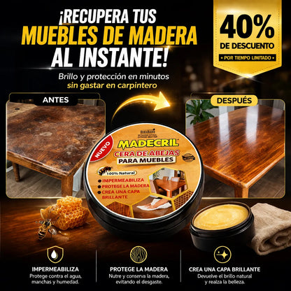 Cera de abejas para muebles