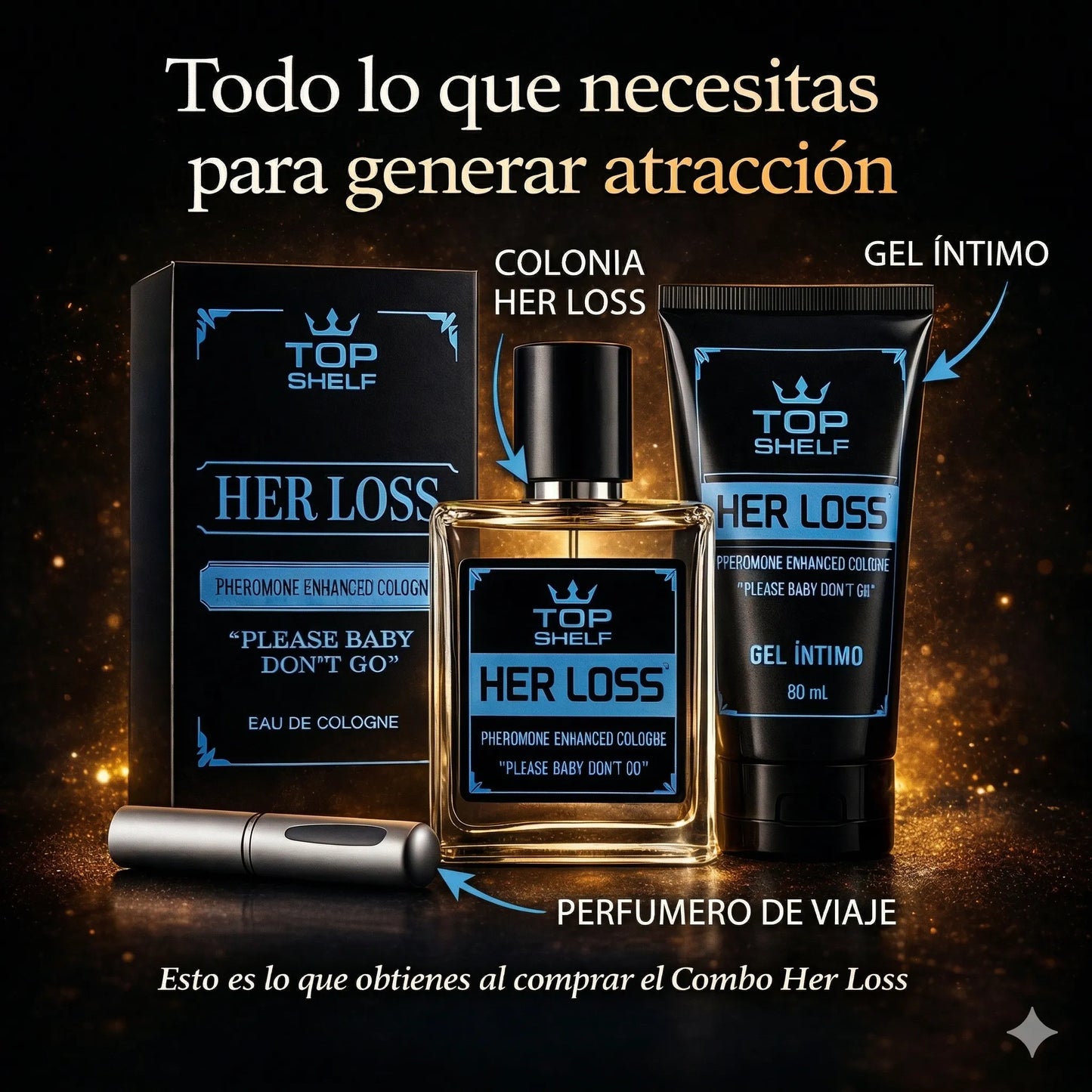 combo herloss+gel intimo+perfumero