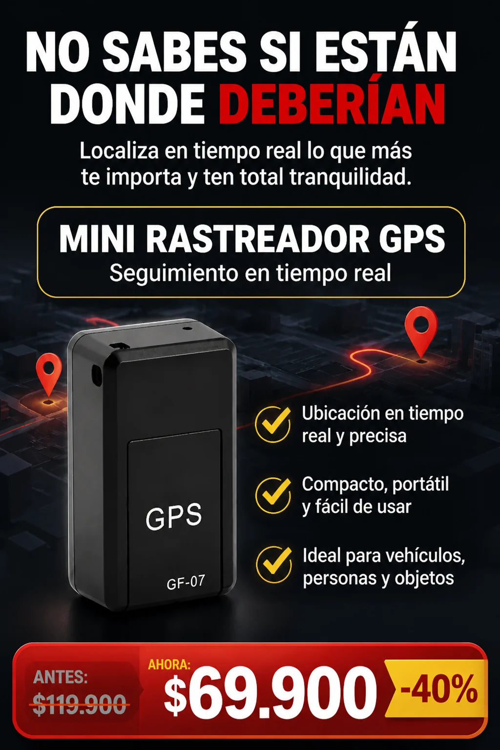 Mini Rastreador GPS — hero