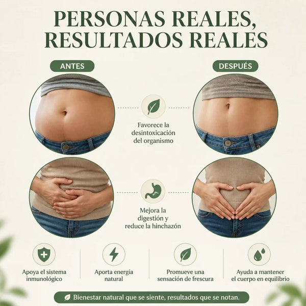 Clorofila líquida en gotero para desintoxicación natural