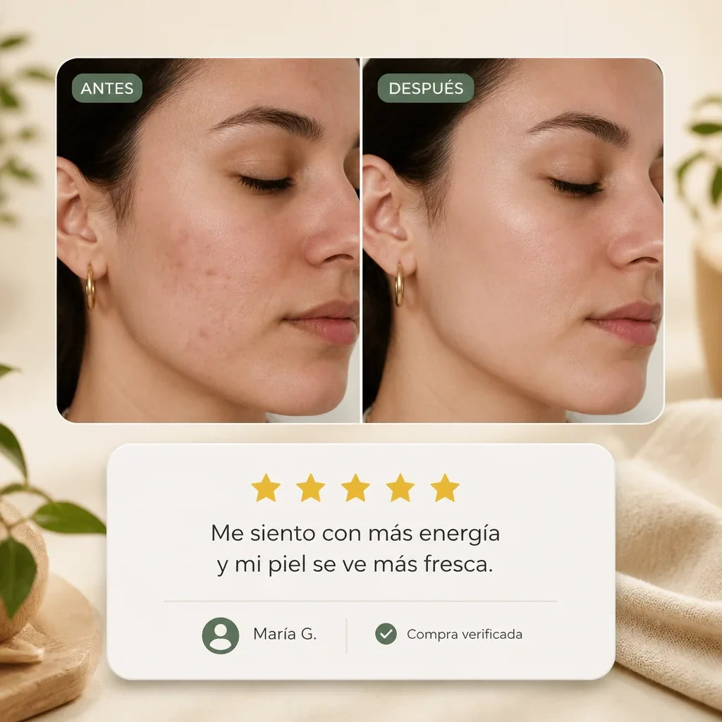 Clorofila líquida en gotero para desintoxicación natural